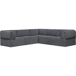 10054229-CH1294/096 GUBI Wonder Sofa диван с правым шезлонгом и обивкой цвета светло-серый лен