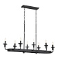 Vetivene 8 Light Linear Chandelier Textured Black люстра 52453BKT Kichler