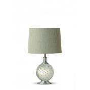 Refraction Lamp Clear with Silver collar Porta Romana