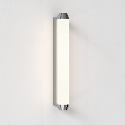 1477008 Astro lighting Burlington настенный светильник с вытянутым корпусом и хромированными торцевыми кольцами