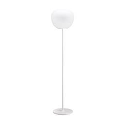 F07C01 01 Fabbian Lumi торшер с круглым абажуром и металлической опорой