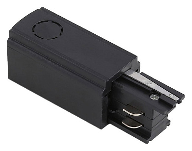 концевой токопровод черного цвета для трёхфазного трека