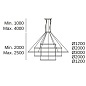 CD4E-00A9AZRU14 подвесной светильник Leds C4 Circular Inward 5 Rings (ø1200 ø2000 ø3000 ø2000 ø1200) белый — фото 1