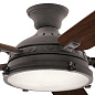 60" Hatteras Bay Fan Weathered Zinc люстра-вентилятор 310017WZC Kichler — фото 4
