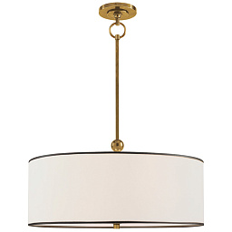 EU-TOB5011 Visual Comfort Reed подвесной светильник с крупным цилиндрическим тканевым абажуром