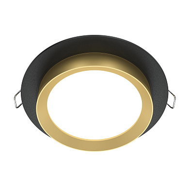 Hoop Maytoni встраиваемый светильник DL086-GX53-RD-BG черный с золотом