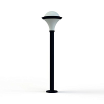 Dallas N° 8; Opal polycarbonate E27 75W; Steel blue