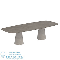 СТОЛ CONIX 300X120 СМ НОЖКИ БЕТОН ЦЕМЕНТ СЕРЫЙ - СТОЛЕШНИЦА СТОЛА CERAMIC TERRA MARRONE Royal Botania