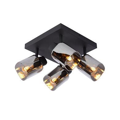 потолочный светильник с тремя регулируемыми плафонами на общем основании