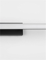 Black Aluminium & Acrylic LED 12 Watt 220-2240 Volt 1174Lm 3000K IP44 L: 49 W: 7.5 H: 6.5 cm