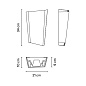 411622/10_10 Vibia Break Plus 2x светодиодных настенных светильника 21 x 34 см - 4116 — фото 1
