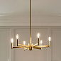 Erzo 6 Light Chandelier Natural Brass люстра 43859NBR Kichler — фото 2