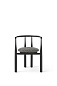 41811ELPL080 New Works Bukowski Chair, Black / Pur lin LI 419 80 — фото 3