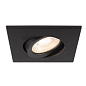 1007184 SLV UNIVERSAL DOWNLIGHT cover IP20 black E встраиваемое квадратное кольцо — фото 4