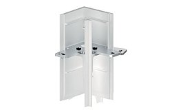 Комплектующая для трека 48 В Astro Lighting 48V Double Track Corner Joint белый