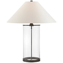 Modern Table Lamp бронза с белым бумажным абажуром
