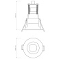 1249052 Minima Mini Astro lighting мини встраиваемый светильник матовый белый — фото 3