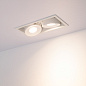 Встраиваемый карданный светильник Arlight CL-SIMPLE-S148x80-2x9W — фото 3