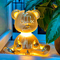 24002SI-M Qeeboo Teddy Boy Metal TL Teddy bear фигурный светильник серебристый — фото 1