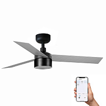 CRUISER TEK S Black/Aluminium fan 3000K TUYA