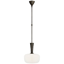 Sesia Small Oval Pendant бронза с белым стеклом