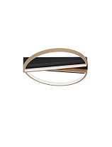 Triac Dimmable Black & Brass Gold Steel & Aluminiun & Silicone LED 28 Watt 220-240 Volt 1550Lm 3000K IP20 D: 43.2 W: 43.6 H: 8 cm