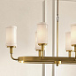Vetivene 8 Light Linear Chandelier Natural Brass люстра 52453NBR Kichler — фото 1