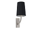 29680-21 REM MATT NICKEL WALL LAMP BLACK LAMPSHADE настенный светильник Faro barcelona