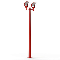 OL 33 N° 7; Toughened glass Built-in LED 3000°K warm white 2 x 18W; Tomato red