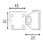 229481 SLV GALEN LED PROFILE 24V светильник IP65 1W, 6500K, серебристый