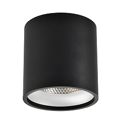 ST165.442.12 ST-Luce потолочный накладной светильник черного цвета цилиндрической формы