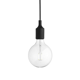 13345 Muuto E27 подвесной светильник с прозрачным плафоном черный