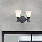 Настенный светильник Bowtie Elstead BOWTIE-2-MB матовый черный — фото 1