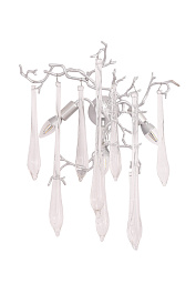 REINA AP3 SILVER PATINA Crystal Lux REINA настенное бра с декоративными подвесками в серебристом покрытии