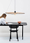 68590-70 Faro COSTAS Black/rattan pendant lamp ø1000 потолочный светильник матовый черный — фото 1