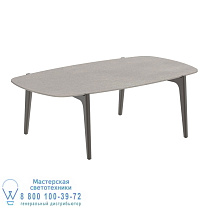 СТОЛИК TEA TIME 120X65CM H40 BRONZE CERAMIC CEMENTO LUMINOSO Royal Botania